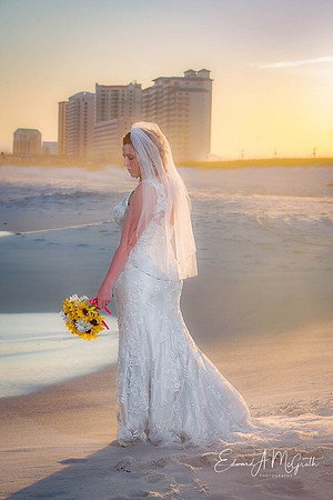 Bridal Portrait at Sunset