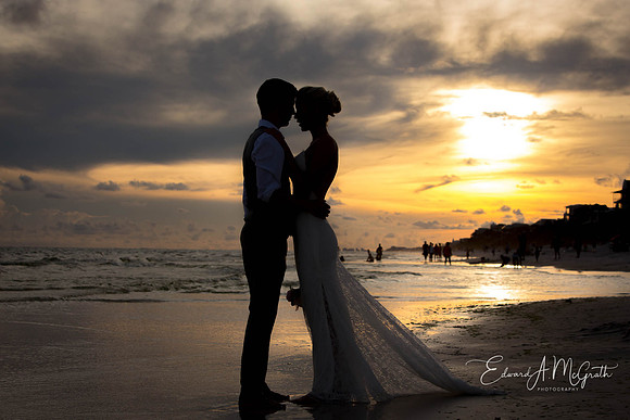 30a Wedding at Sunset