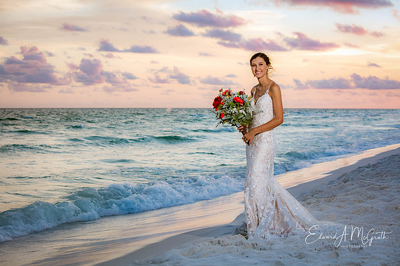 Pastel Lanscape Bridal Portrait